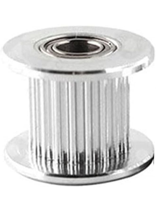 Lfang GT2 Timing Pulley 20 Teeth Silver 6mm Width With Bearings 3D Printer Parts - Image 1